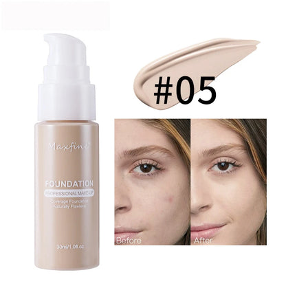Waterproof Liquid Foundation & Concealer – Sweat-Resistant Professional Finish
