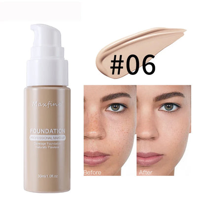 Waterproof Liquid Foundation & Concealer – Sweat-Resistant Professional Finish