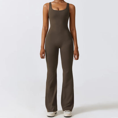 LuxeFit One-Piece Yoga Jumpsuit