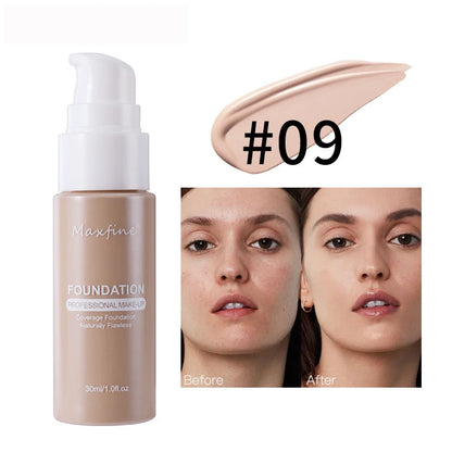 Waterproof Liquid Foundation & Concealer – Sweat-Resistant Professional Finish