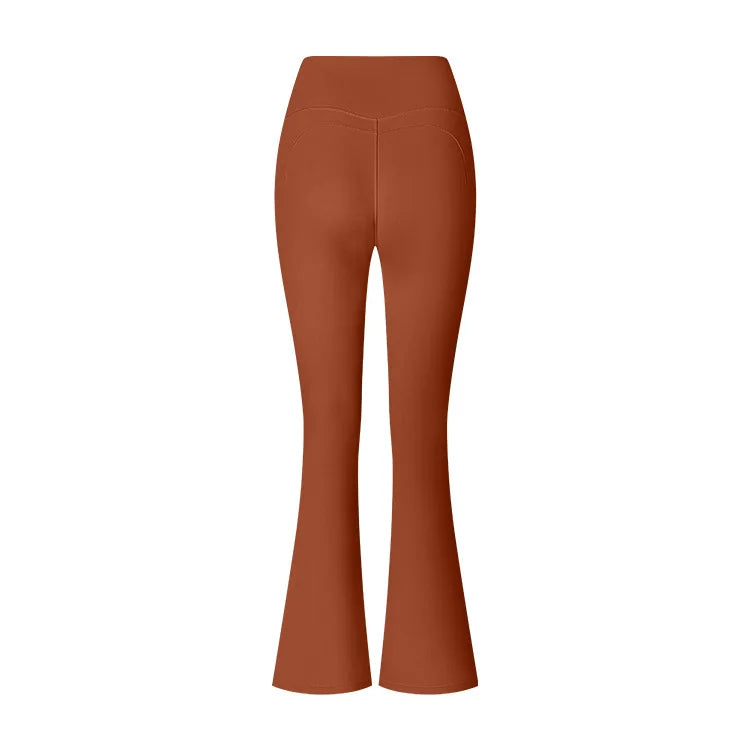 Women High Waist Flared Leggings Gym Fitness