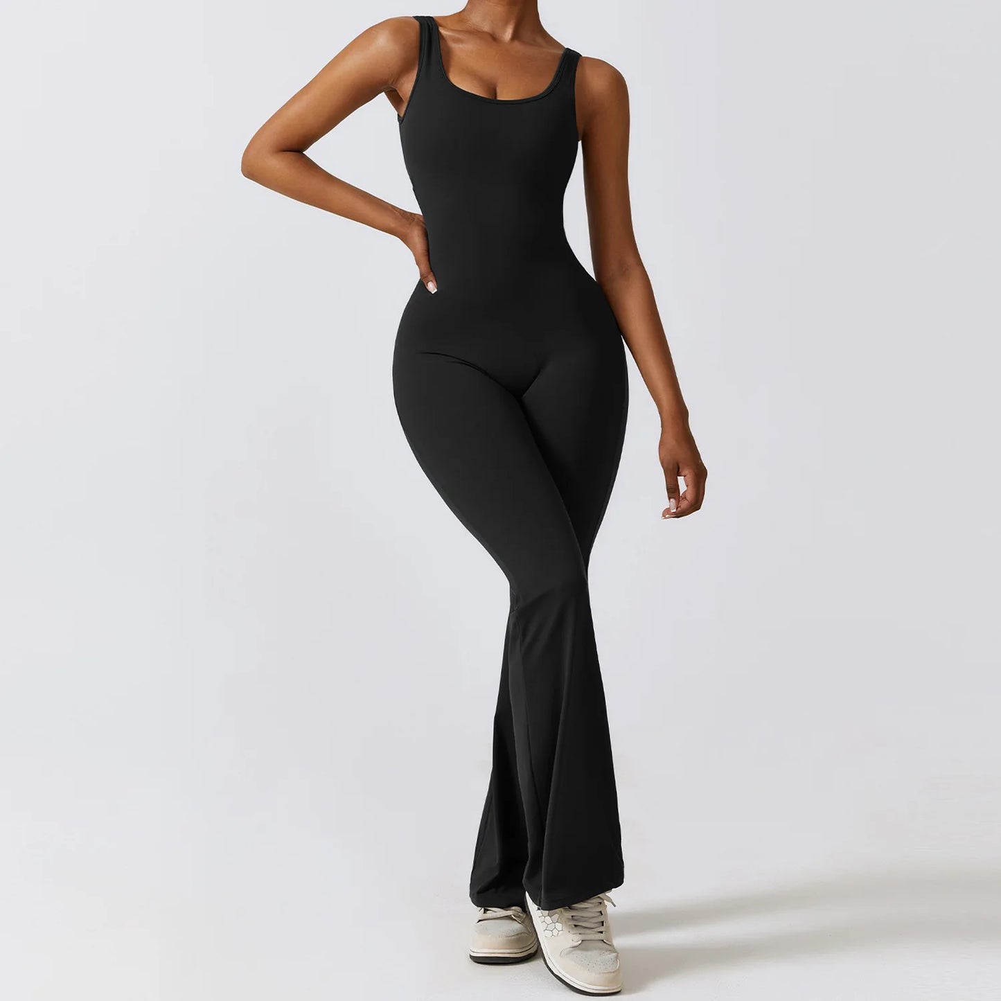 LuxeFit One-Piece Yoga Jumpsuit