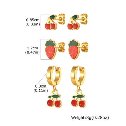 VNOX 6PCS Gold Earrings Set