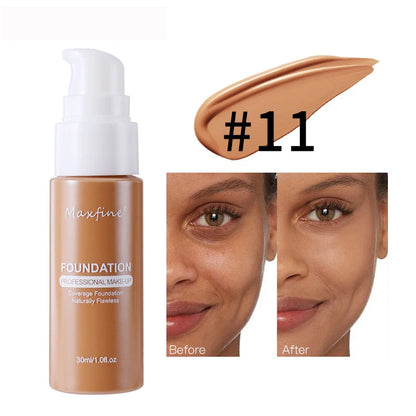 Waterproof Liquid Foundation & Concealer – Sweat-Resistant Professional Finish