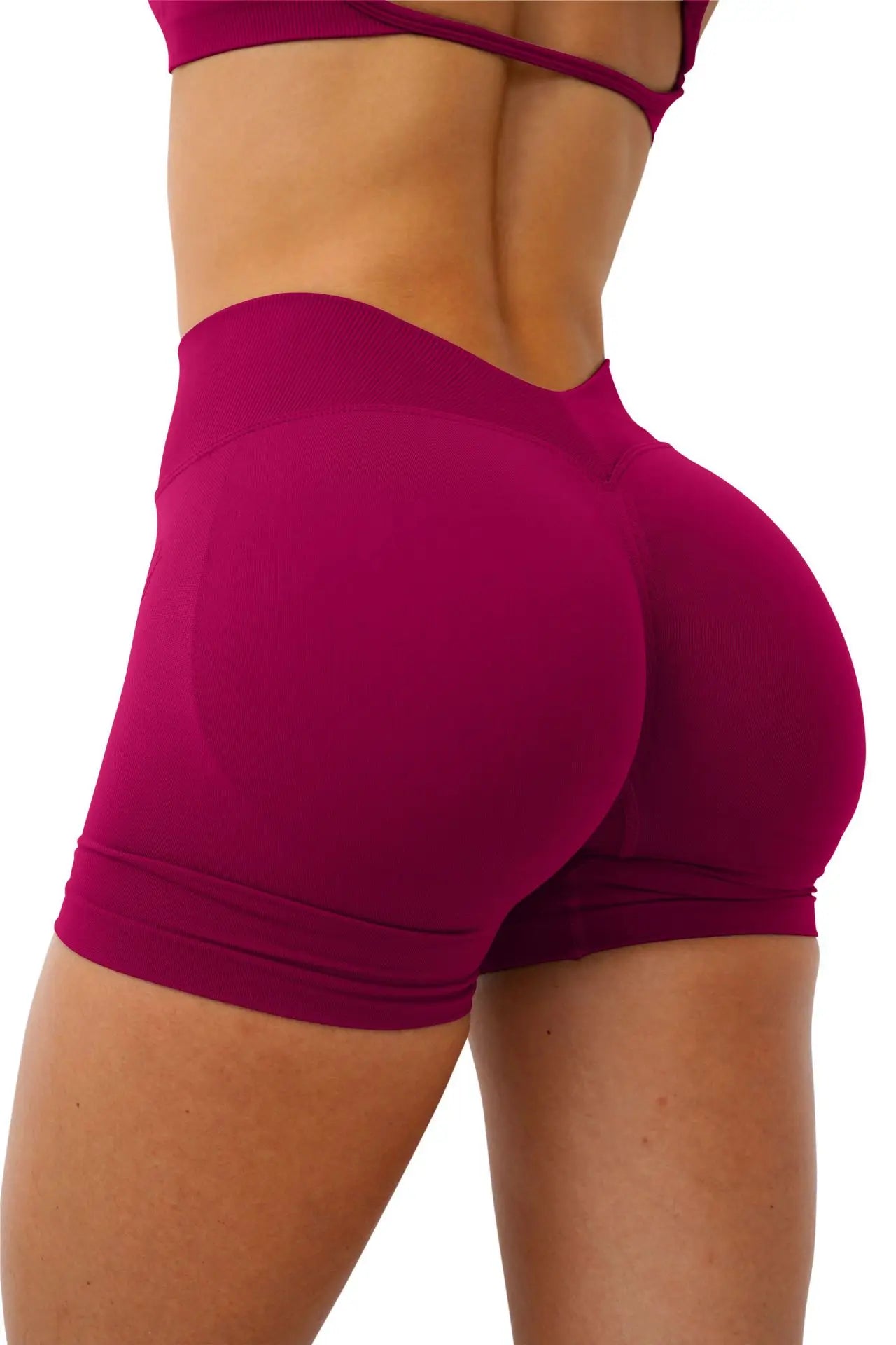 Short Gym Woman V Waist High Waist