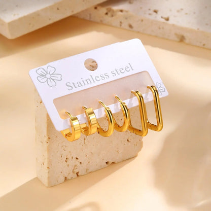 VNOX 6PCS Gold Earrings Set