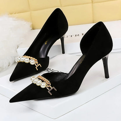 BIGTREE Elegant Chain Heels