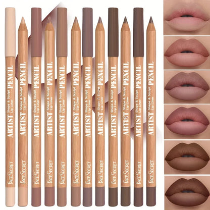 6PCS Velvet Matte Lip Liner Set – Long Lasting & Versatile Shades