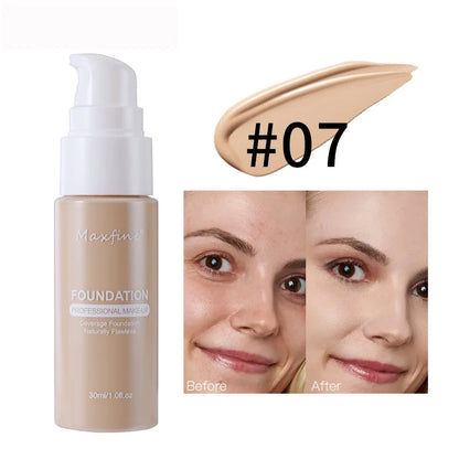 Waterproof Liquid Foundation & Concealer – Sweat-Resistant Professional Finish