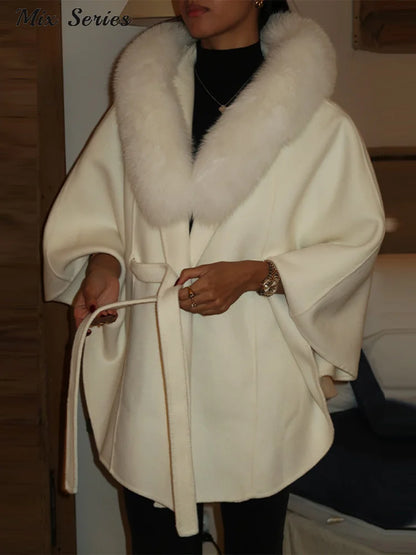 Luxury Faux-Fur Hooded Coat