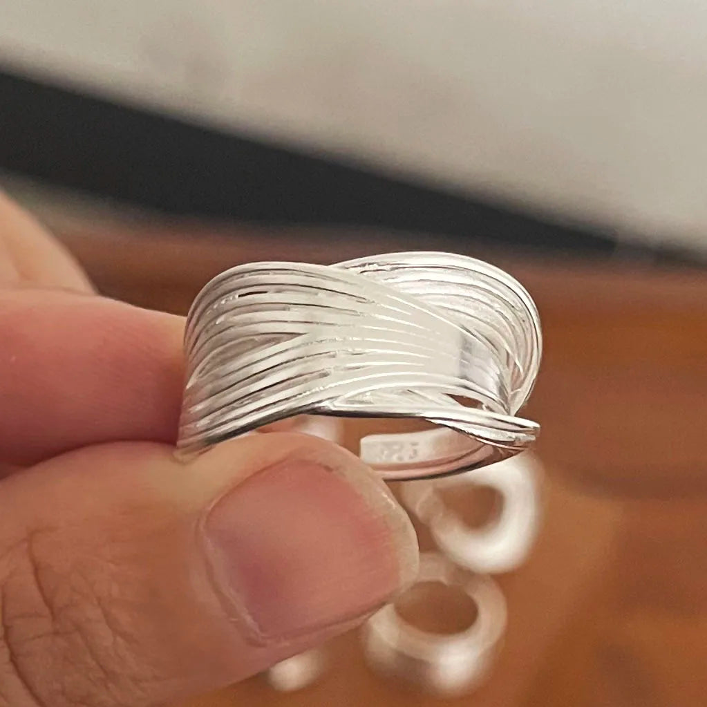 6pcs Silver Rings