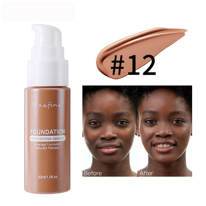Waterproof Liquid Foundation & Concealer – Sweat-Resistant Professional Finish