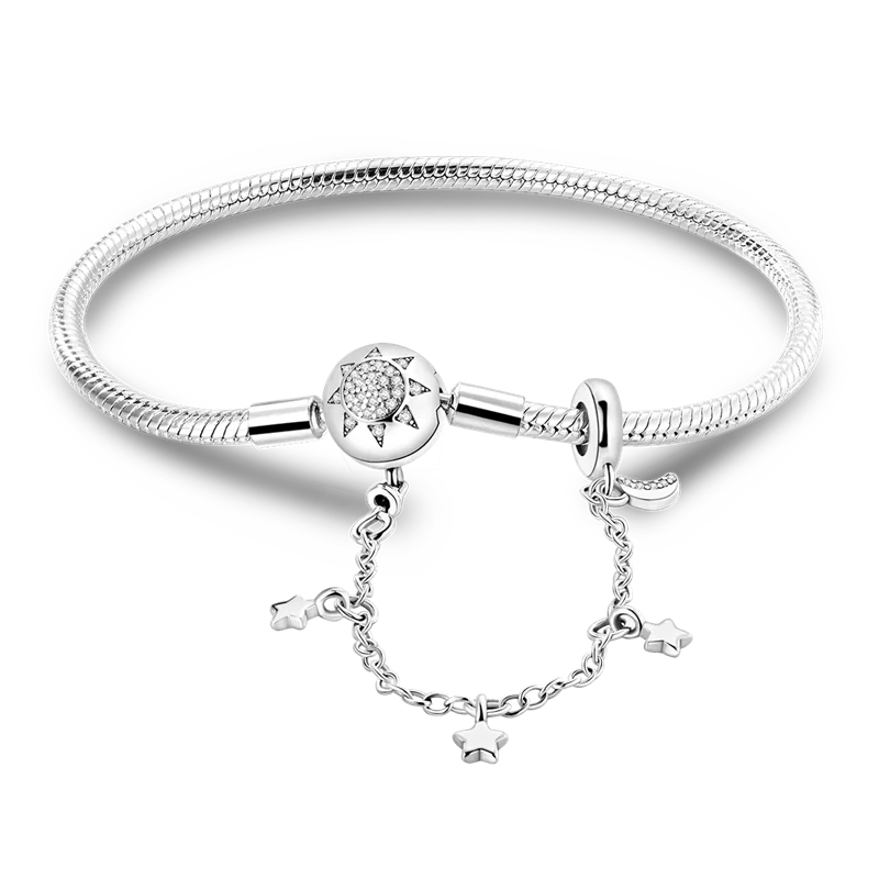 925 Sterling Silver Charm Bracelet