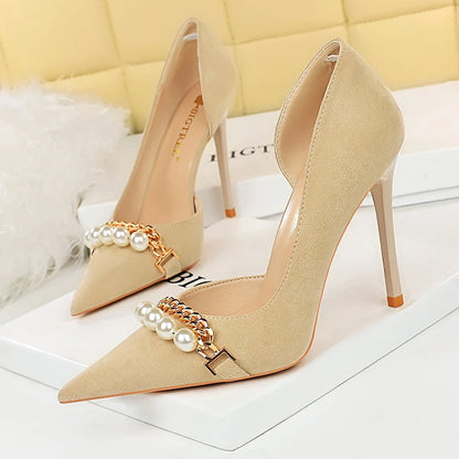 BIGTREE Elegant Chain Heels