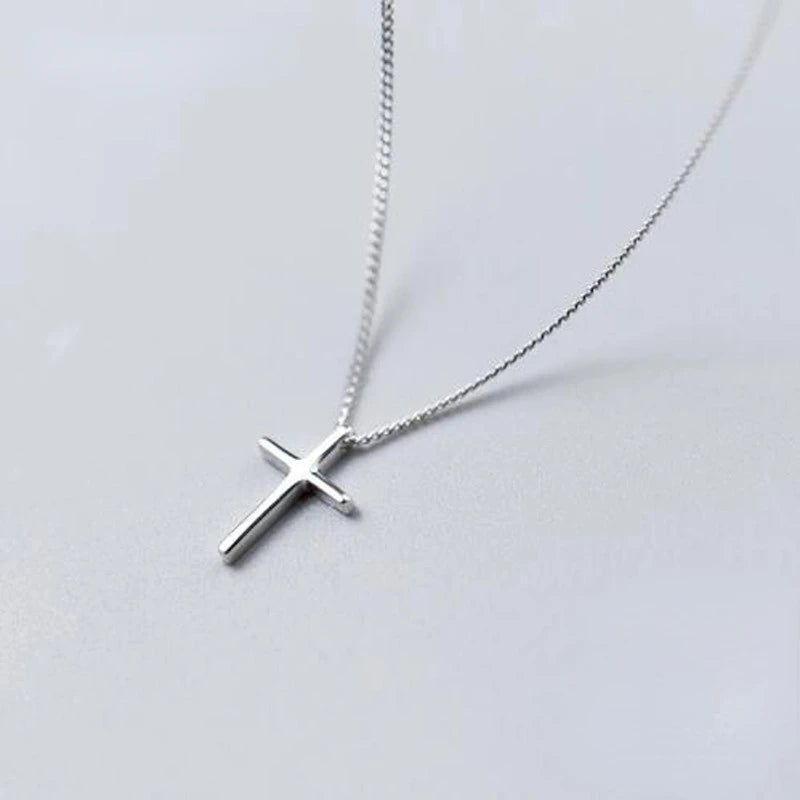 Classic 925 Silver Cross Pendant – Women’s Necklace