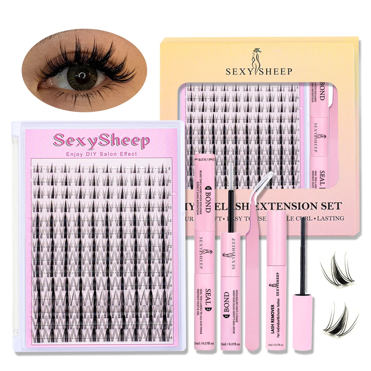 DIY Eyelash Extension Kit – Natural Lash Group Set