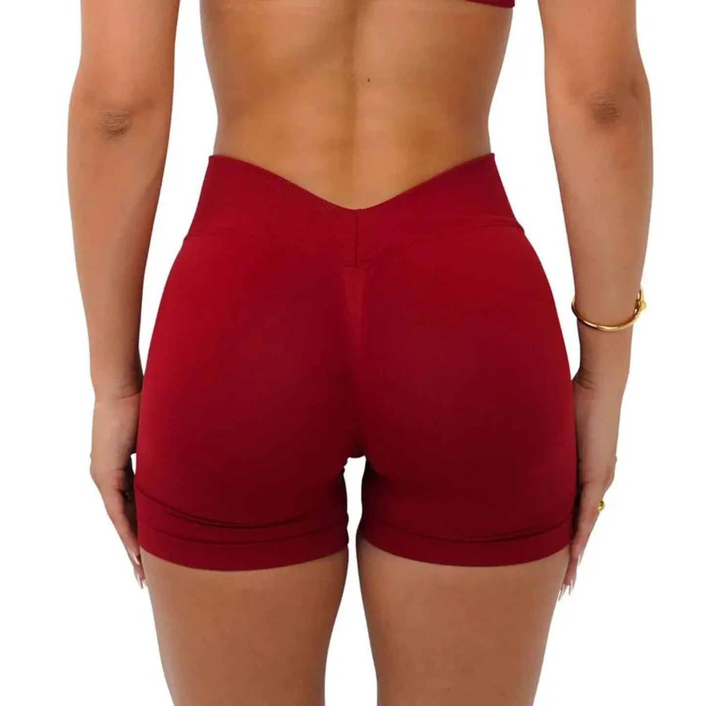 Short Gym Woman V Waist High Waist