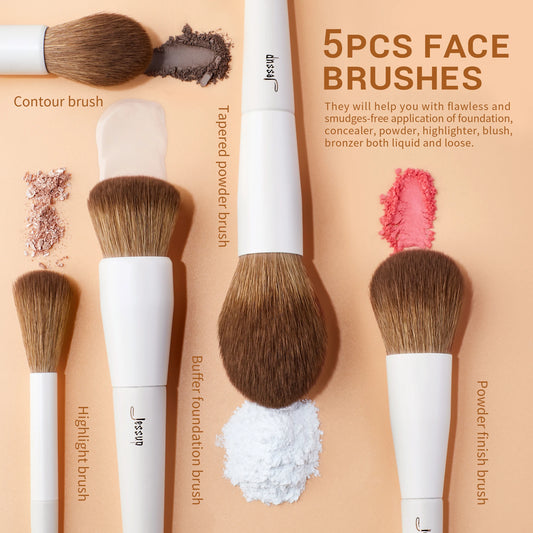 Jessup Synthetic Makeup Brush Set