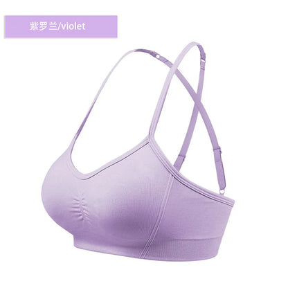 Women’s Open Back Halter Sports Bra