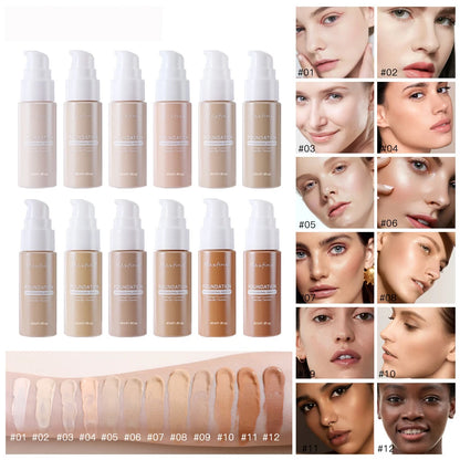 Waterproof Liquid Foundation & Concealer – Sweat-Resistant Professional Finish