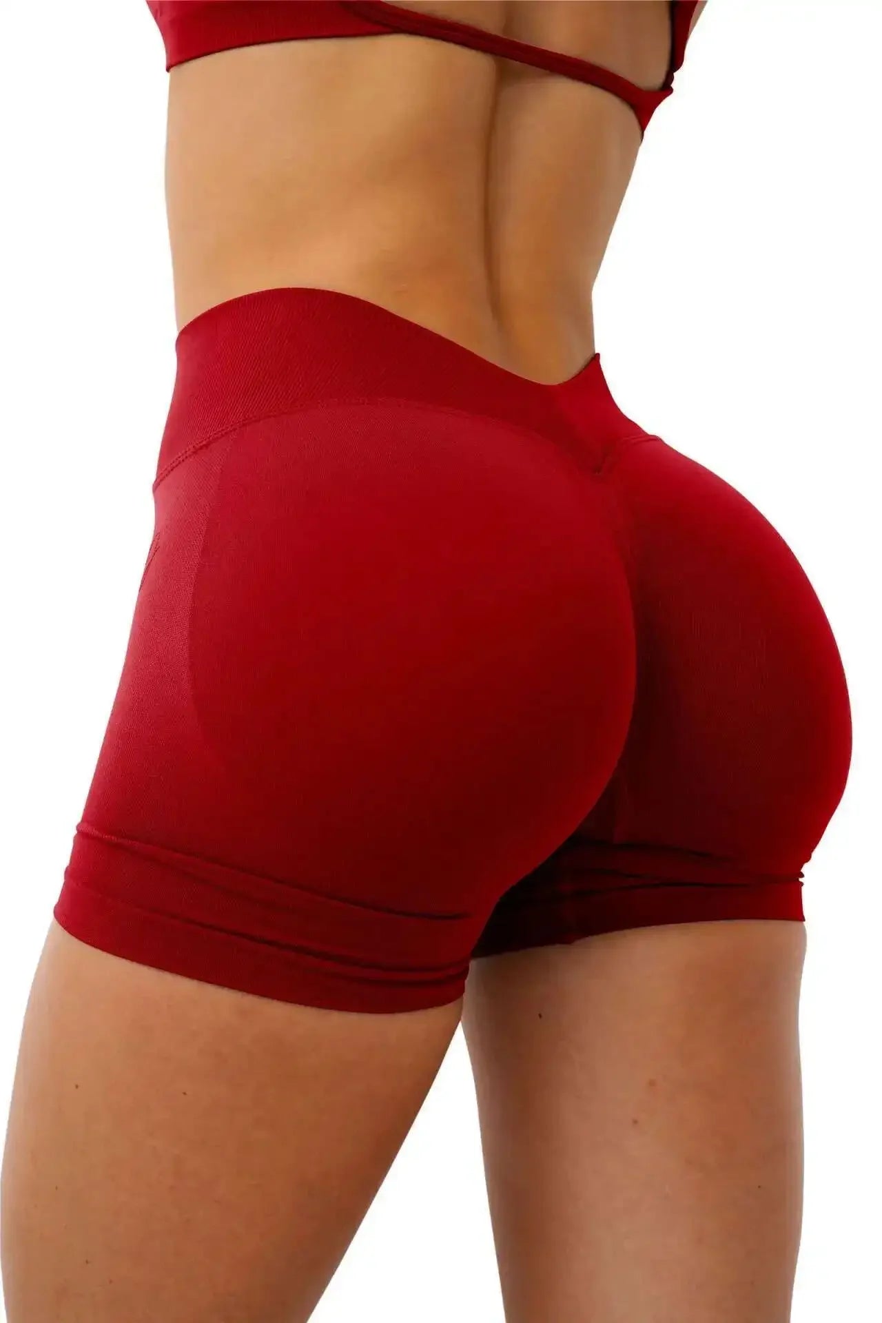 Short Gym Woman V Waist High Waist