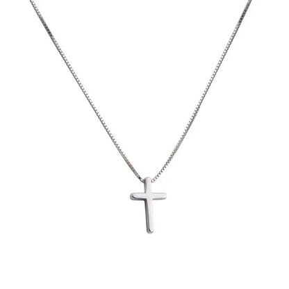 Classic 925 Silver Cross Pendant – Women’s Necklace