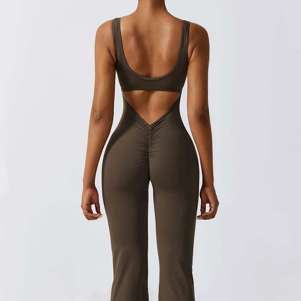 LuxeFit One-Piece Yoga Jumpsuit
