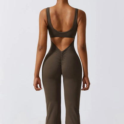 LuxeFit One-Piece Yoga Jumpsuit