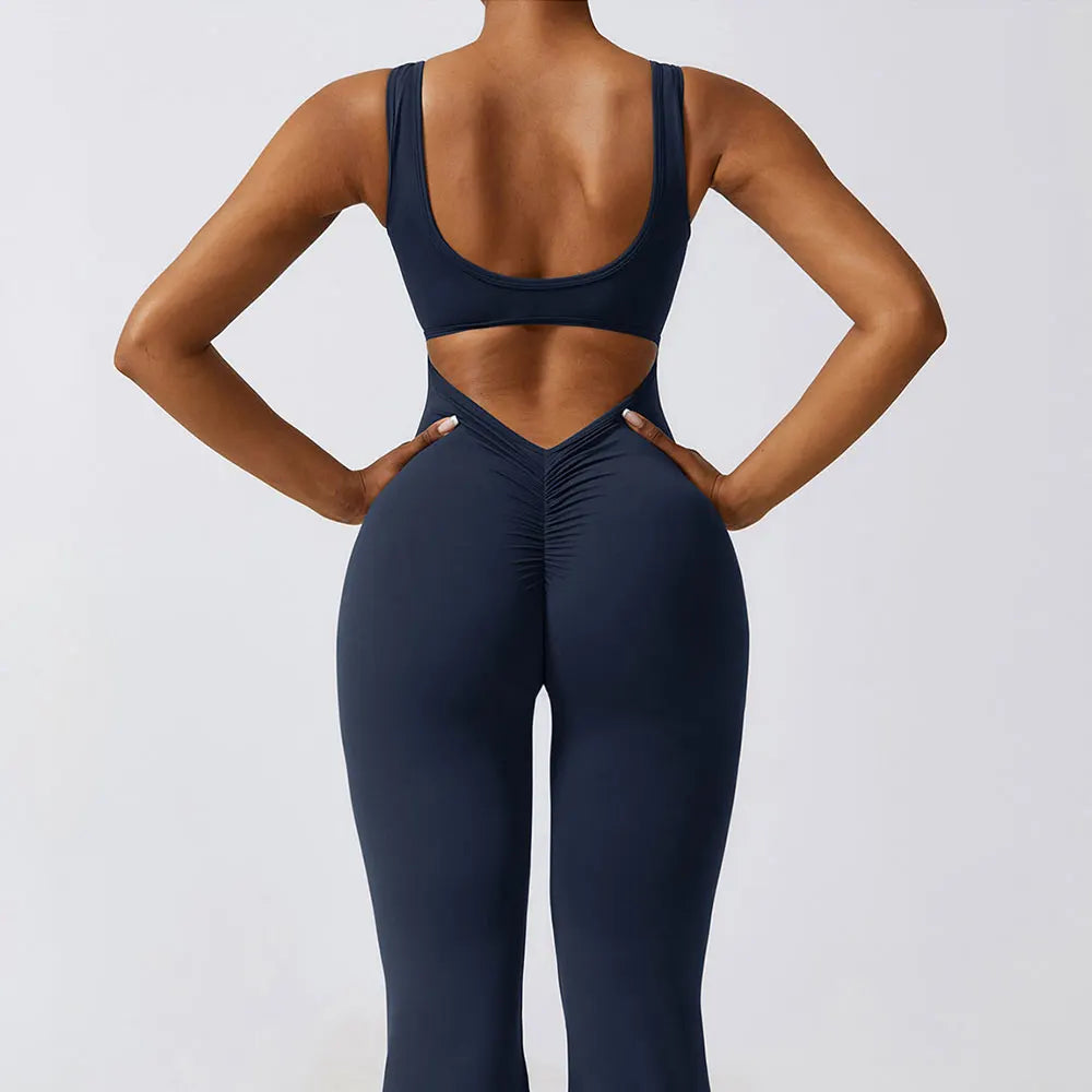 LuxeFit One-Piece Yoga Jumpsuit