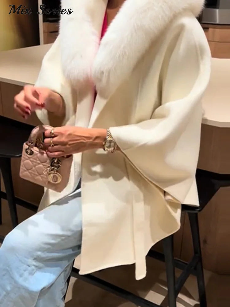 Luxury Faux-Fur Hooded Coat