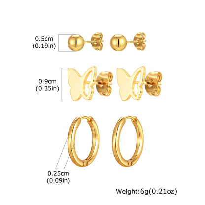 VNOX 6PCS Gold Earrings Set
