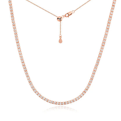 Eternal Glow Moissanite Tennis Necklace