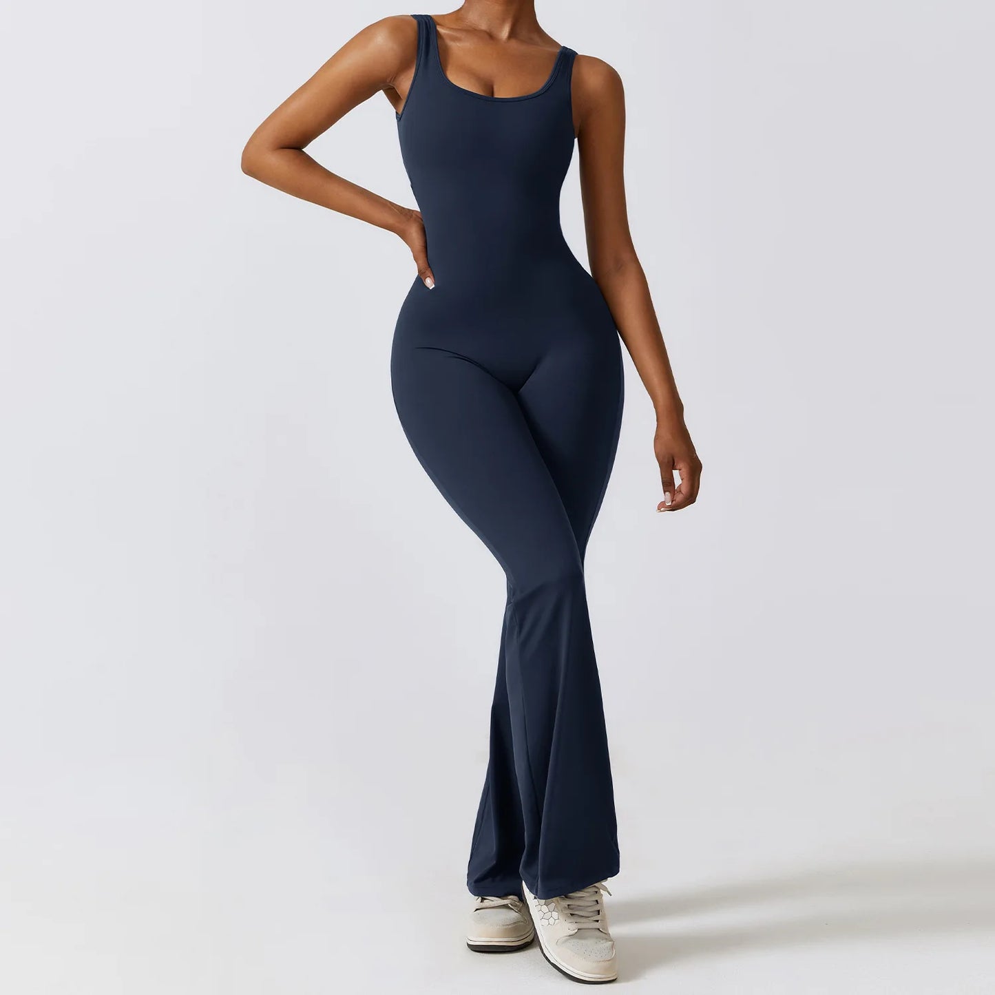 LuxeFit One-Piece Yoga Jumpsuit