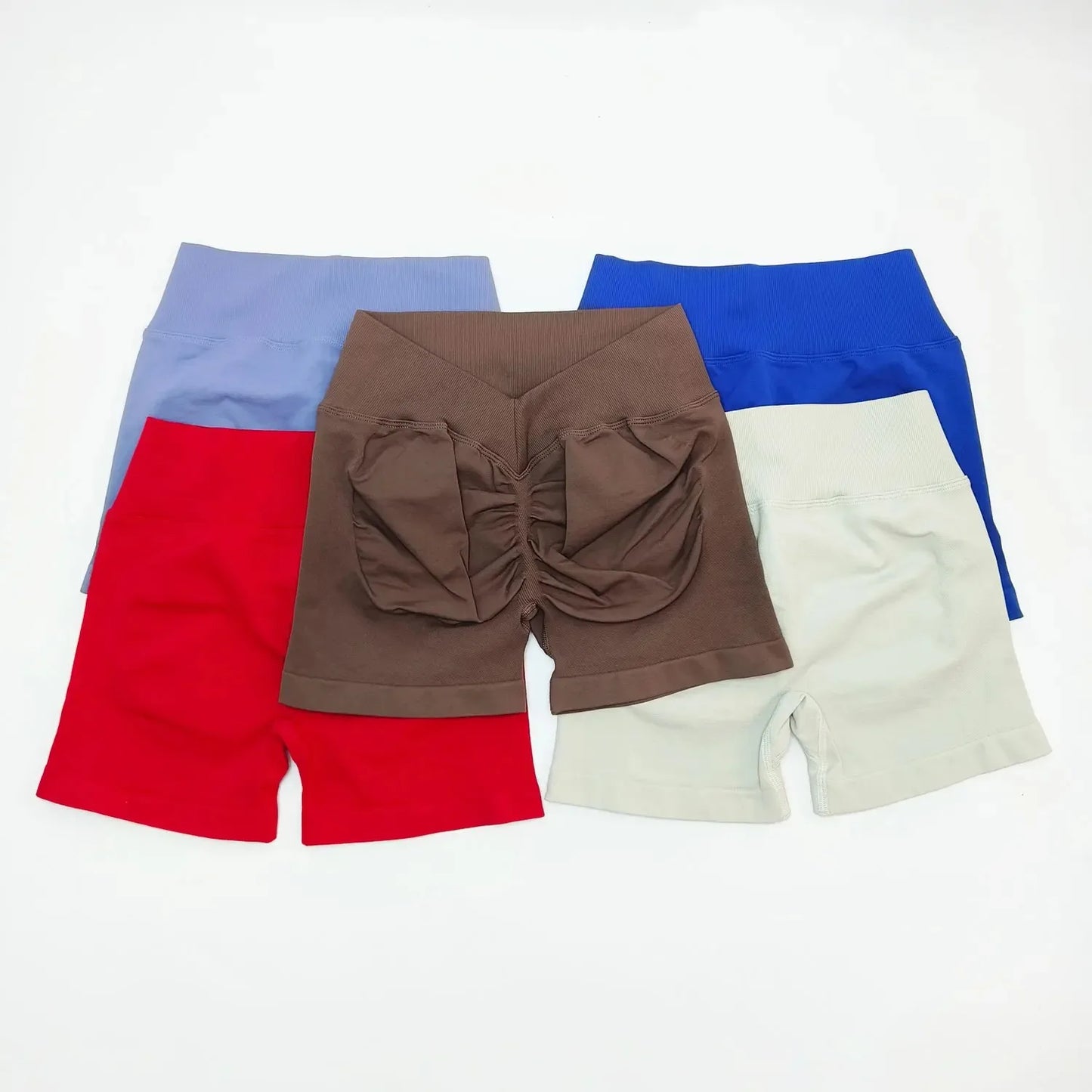 Short Gym Woman V Waist High Waist