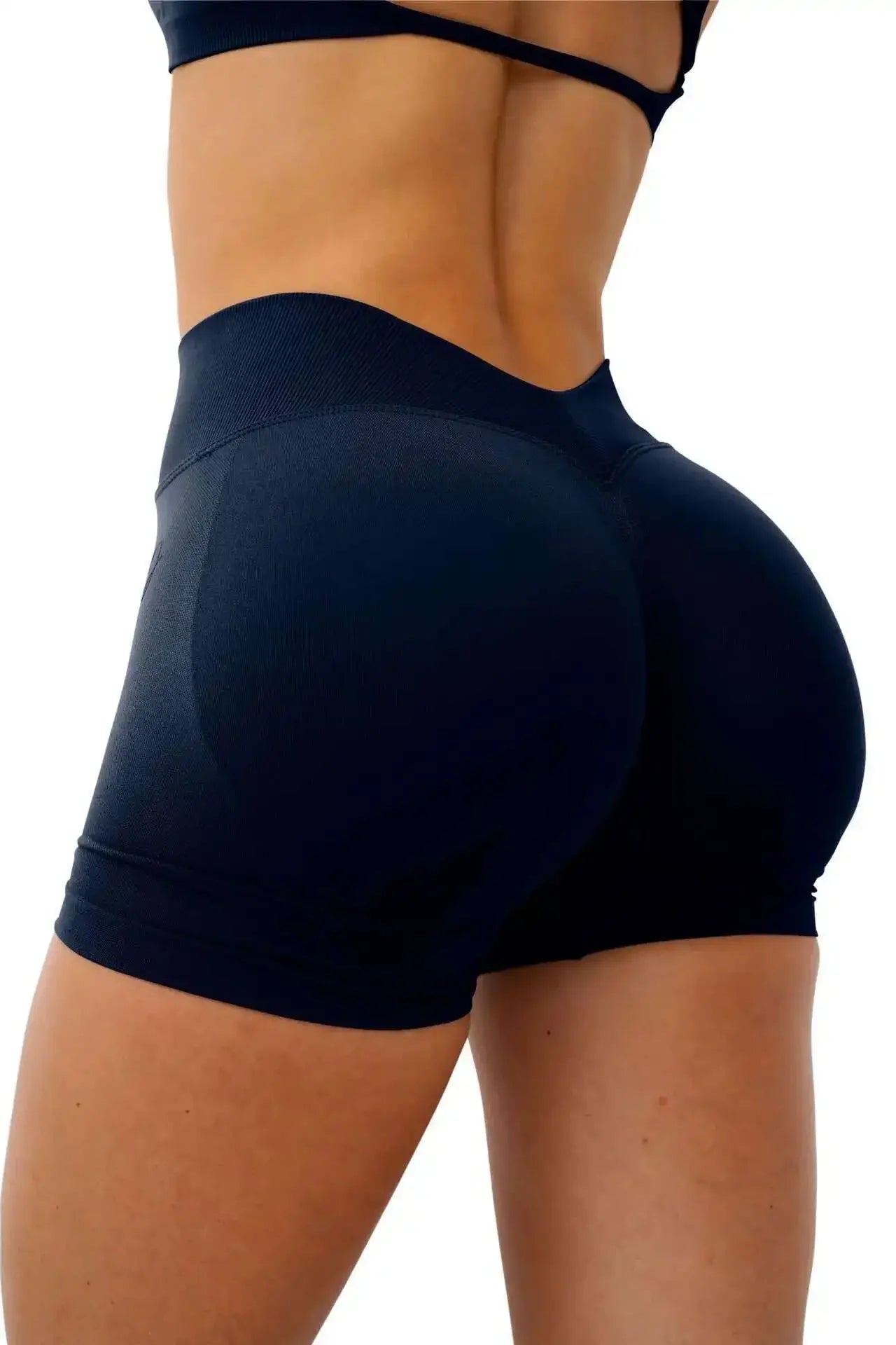 Short Gym Woman V Waist High Waist