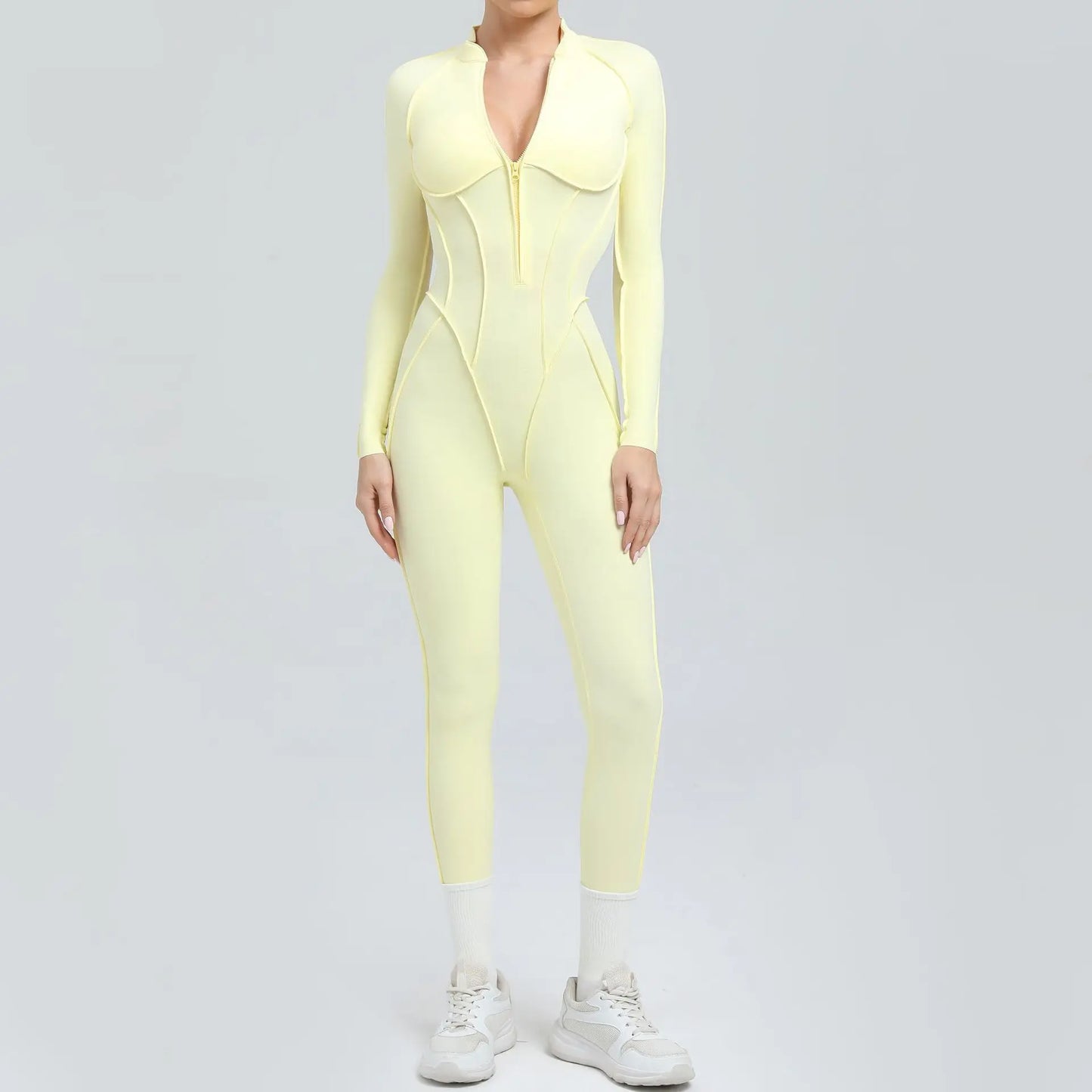 Yoga Suit Gym Set Women Training Sportswear Fitness Long Sleeved