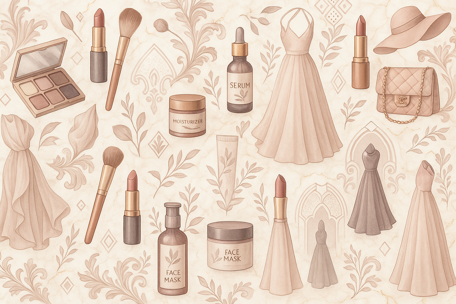 walpaper tudo em um - make up, roupa and skincare